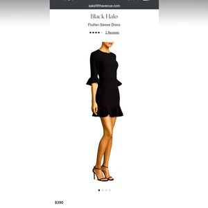 BLACK HALO designer dress! Brand new with tags. Retails for 390 SIze 6